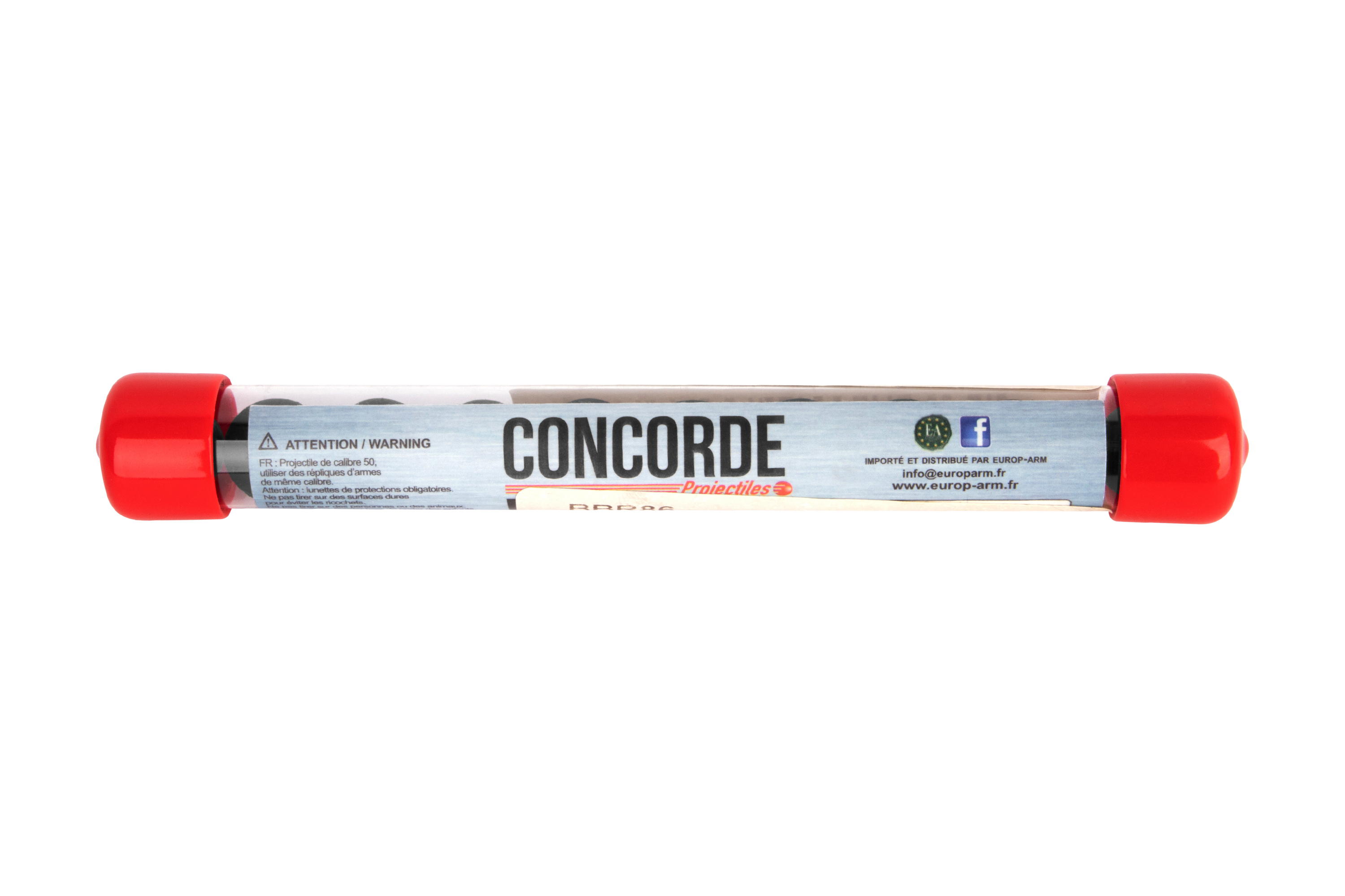 Concorde Defender .50 Gummigeschosse Schwarz 10 Stück