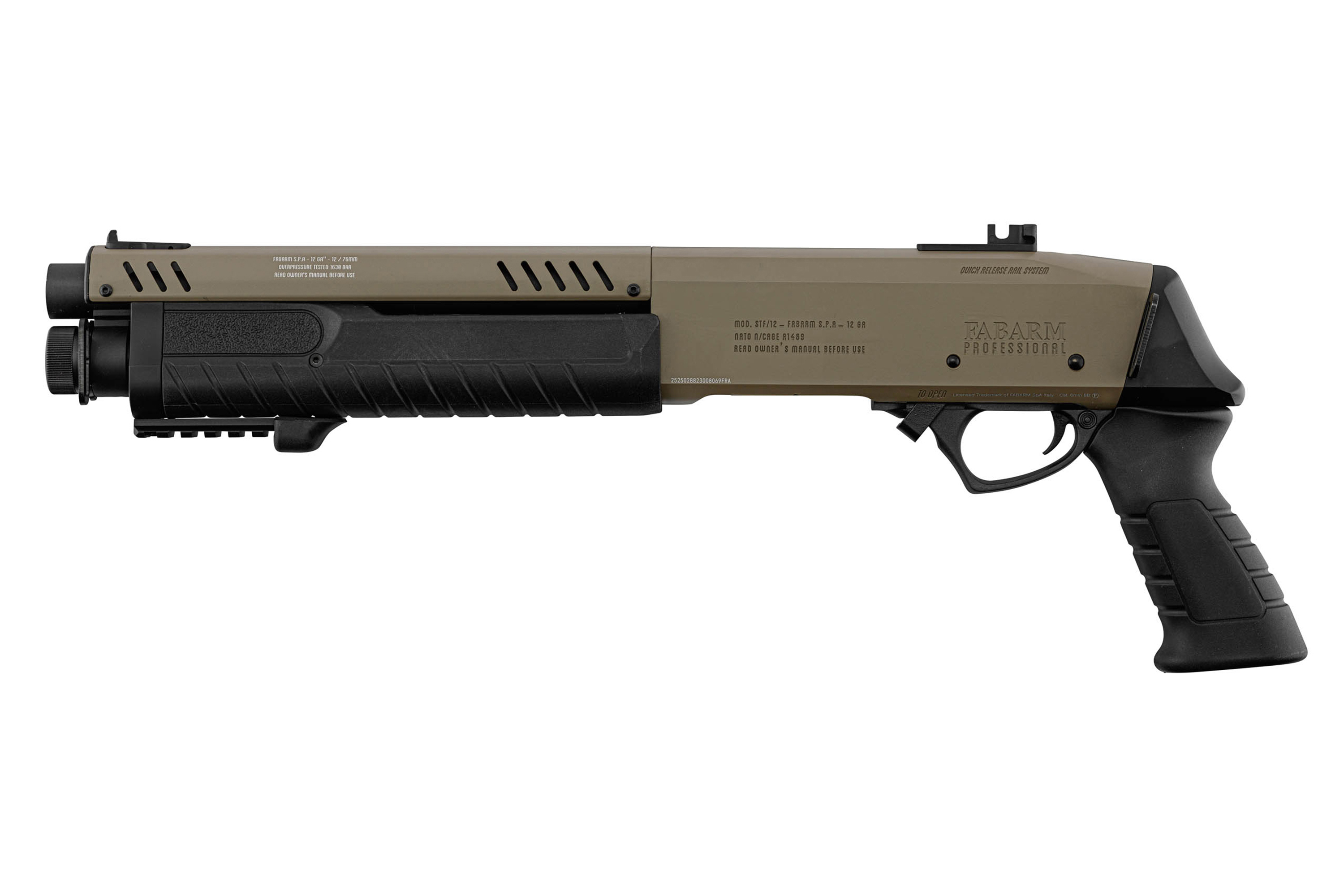 FABARM STF12 Initial short FDE  6mm - Airsoft Gas Non BlowBack