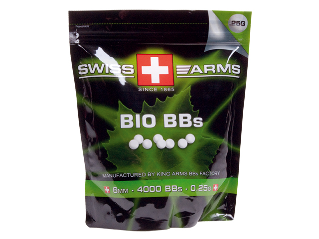 Swiss Arms 6mm BIO BBs Weiß 0,28 g 3.600 Stück