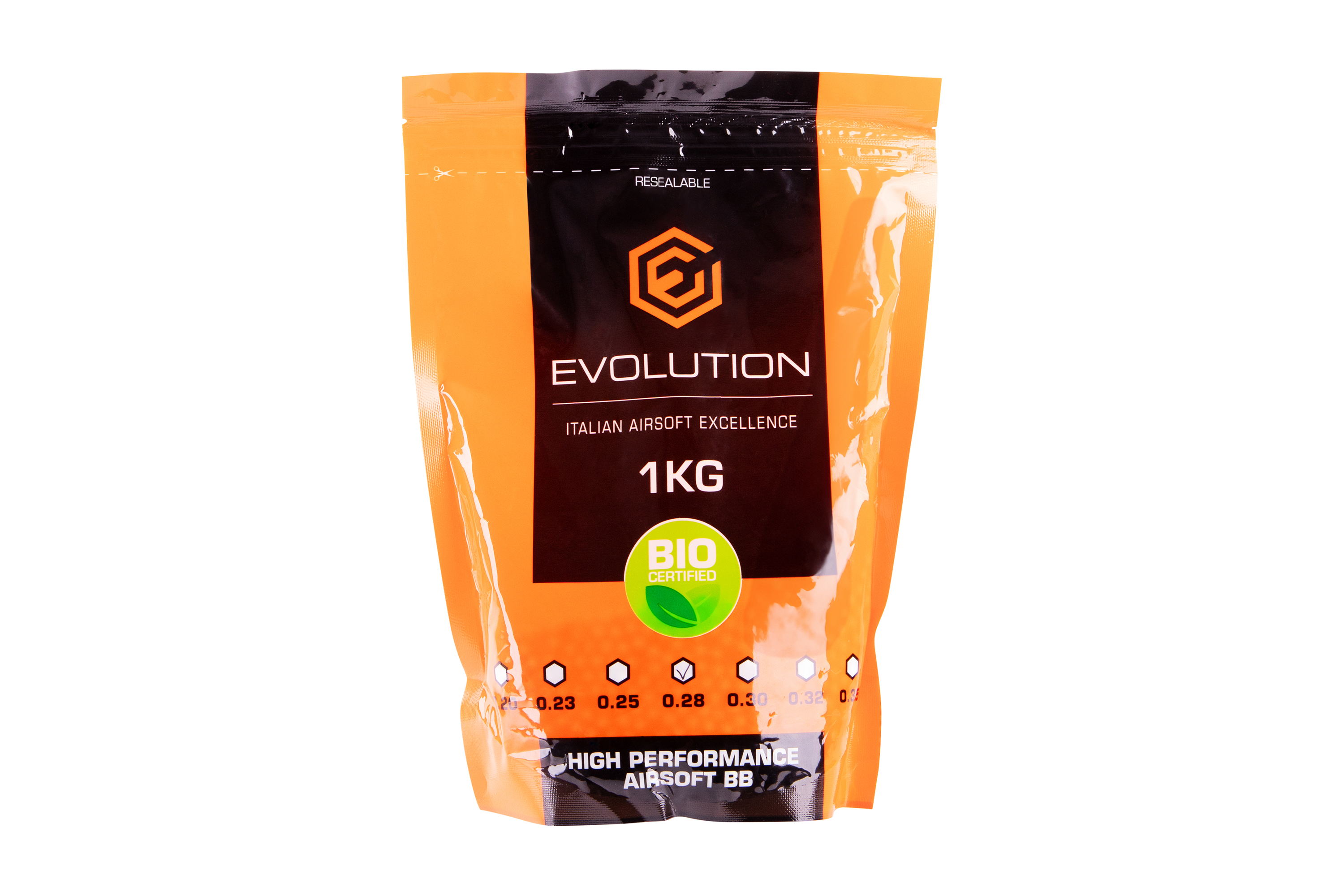 Evolution High Performance Airsoft BIO BBs 6mm 0,28g 3.570 Stück