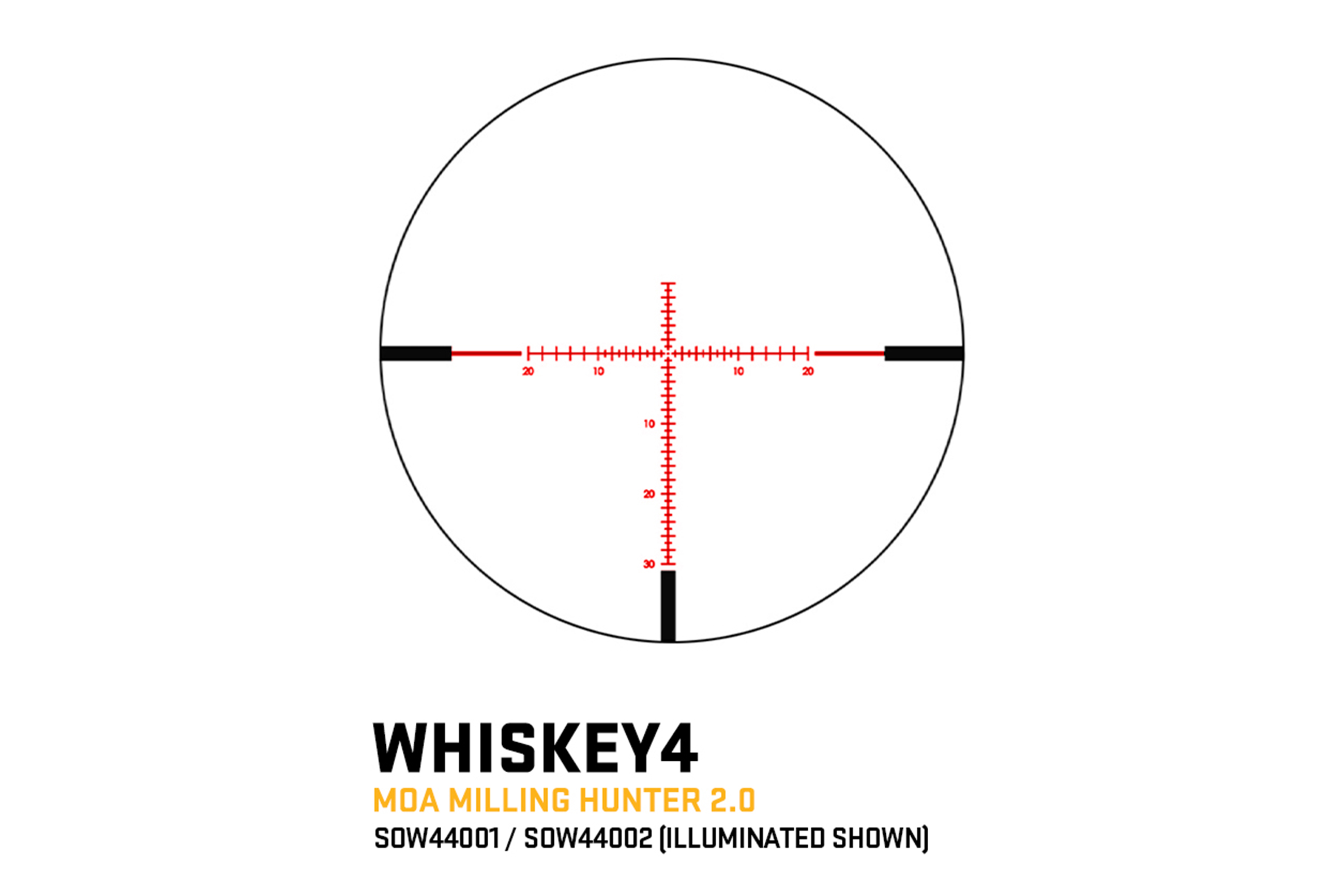 SIG SAUER WHISKEY4 Zielfernrohr | 4-16x44 | MOA Milling Hunter 2.0 beleuchtet FFP