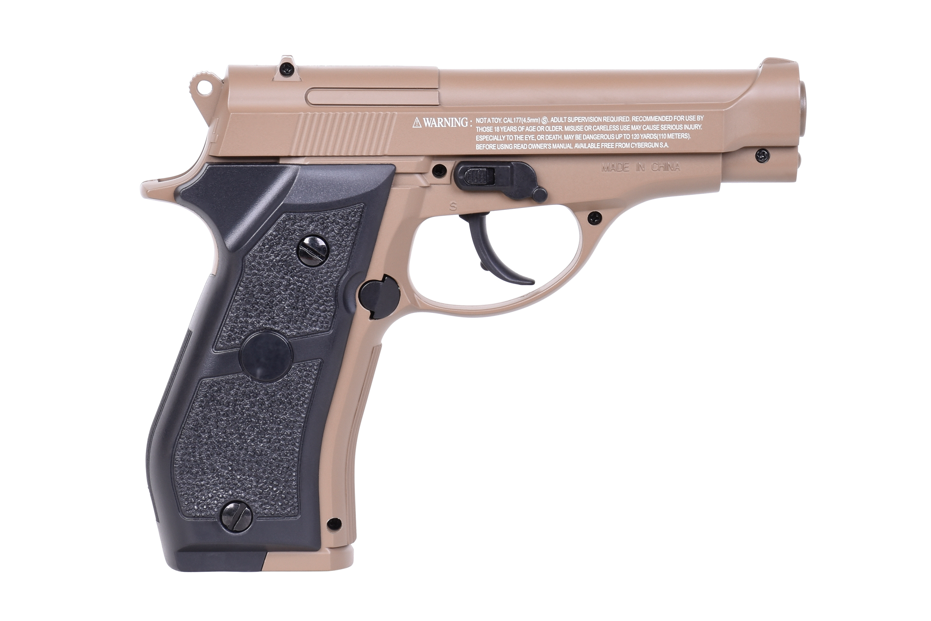 Swiss Arms P84 Tan 4,5mm BB - Druckluft Co2 Non BlowBack