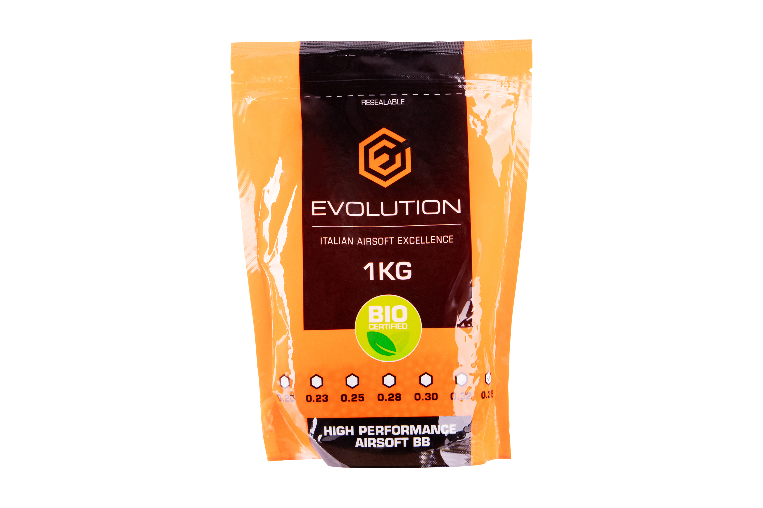 Evolution High Performance Airsoft BIO BBs 6mm 0,35g 2.850 Stück