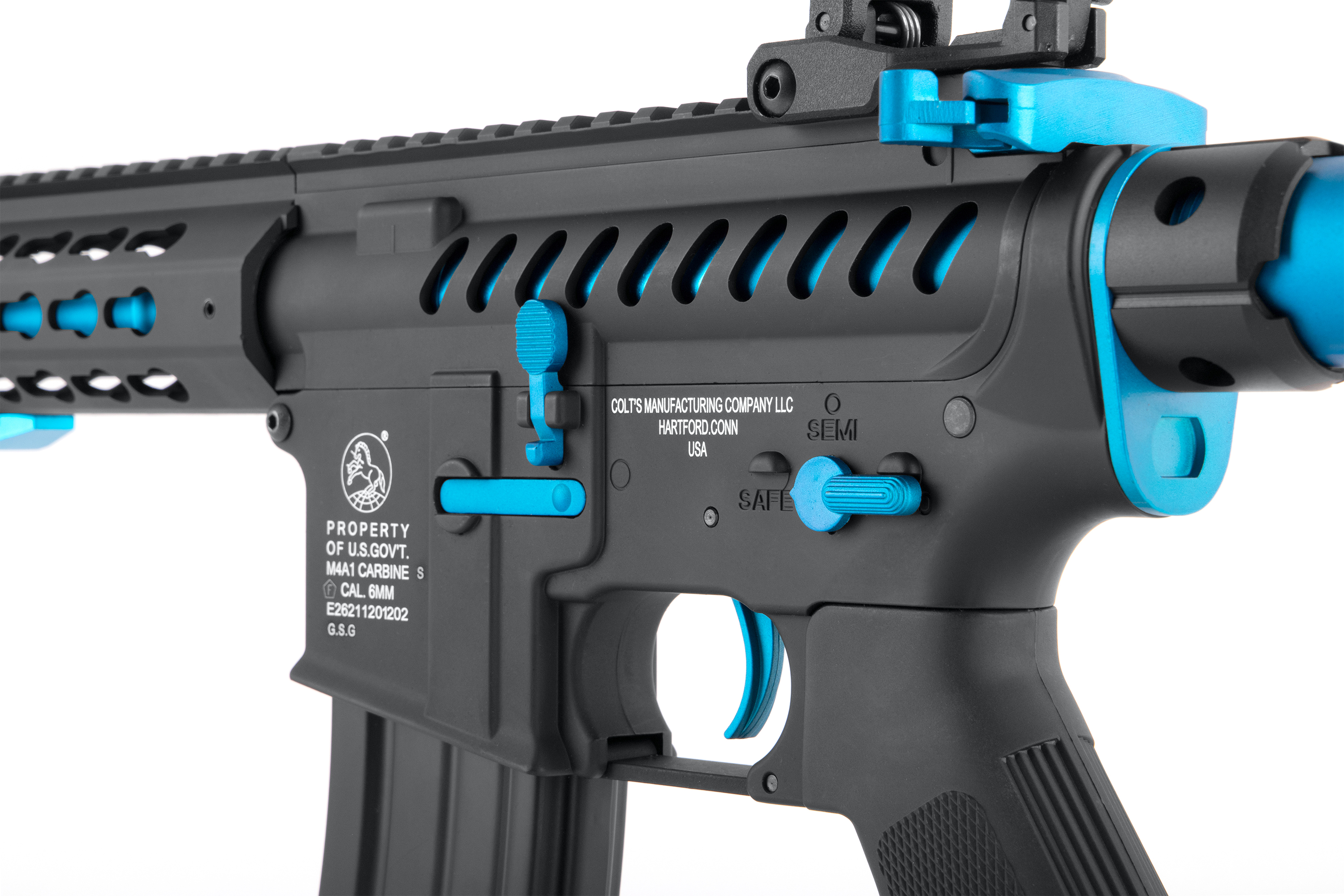 Colt M4 Blast Blue Fox 6mm - Airsoft S-AEG