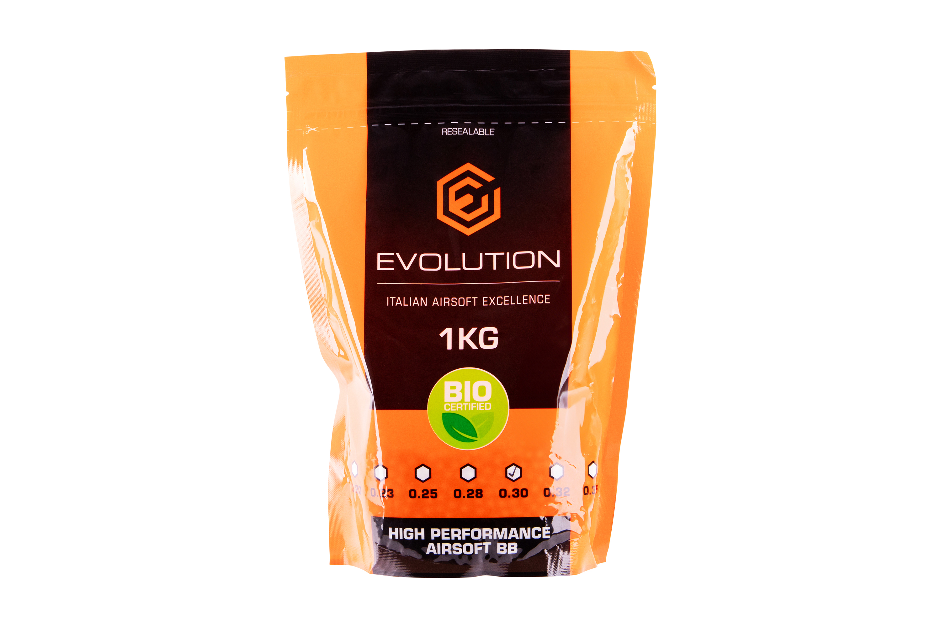 Evolution High Performance Airsoft BIO BBs 6mm 0,30g 3.330 Stück