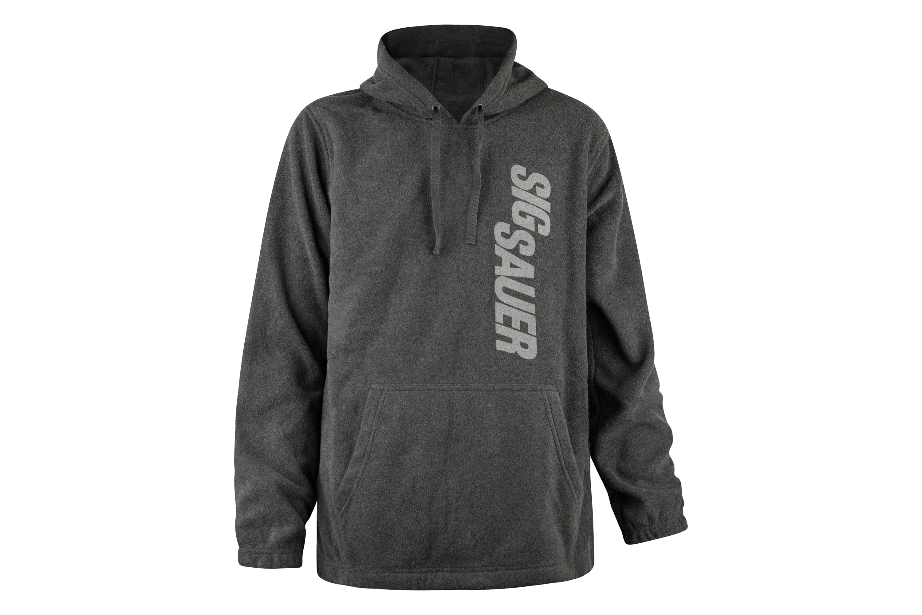 SIG SAUER Fleece Pullover mit Kapuze - Hoodie Grau