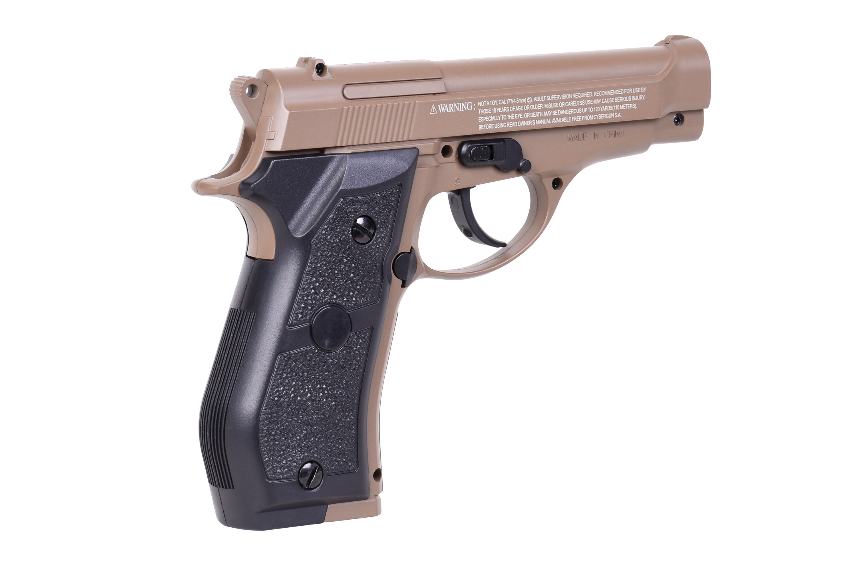 Swiss Arms P84 Tan 4,5mm BB - Druckluft Co2 Non BlowBack