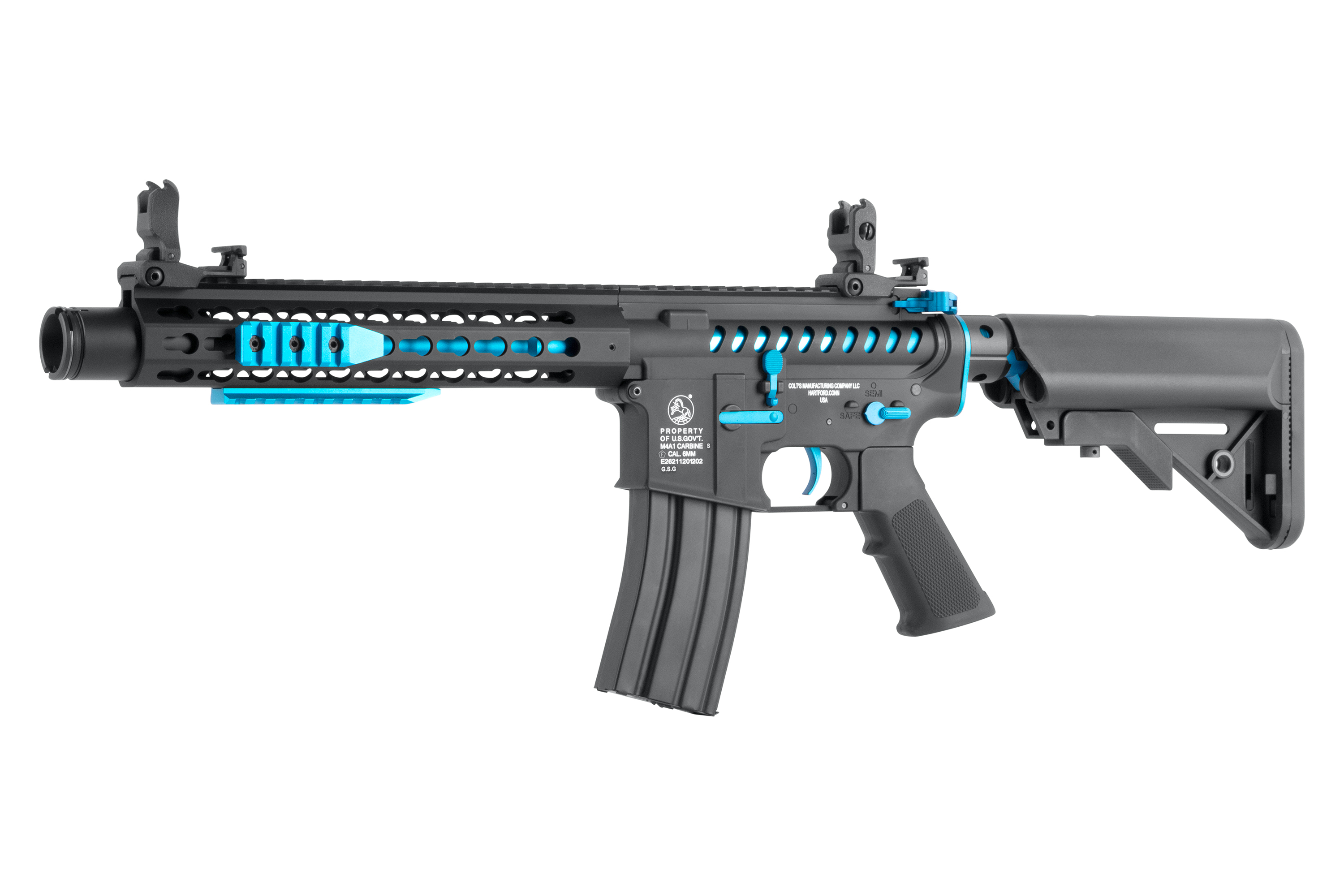 Colt M4 Blast Blue Fox 6mm - Airsoft S-AEG